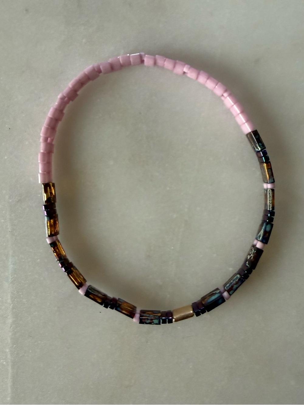 Erimish Lavender And Abalone Starter Stack Bracelet Set New View 4